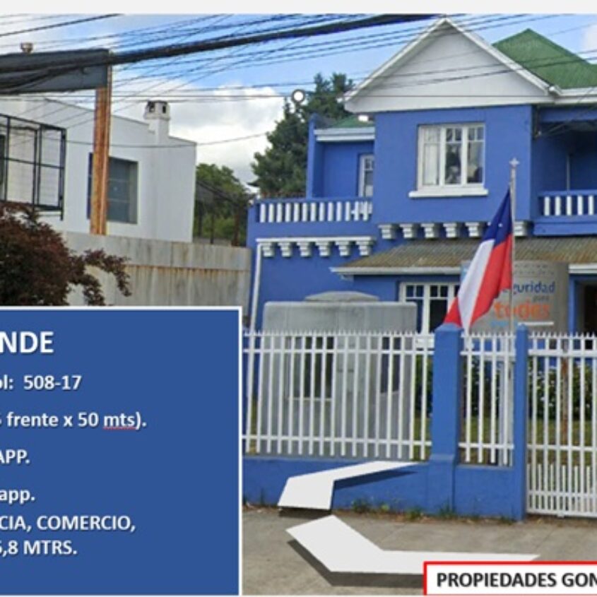 SE VENDE CASA APTA PARA INSTITUCIONES O COMERCIOS, CIUDAD DE TEMUCO.
